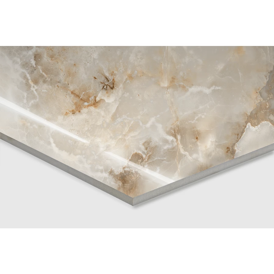 Керамогранит Arcadia Ceramica Invisible Onyx Full Polished глянцевый коричневый FP1004-A 120х60 см