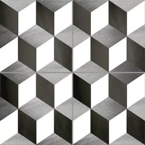 Керамогранит Emotion Ceramics Hidraulicos Cube Precorte Gris 45x45 см