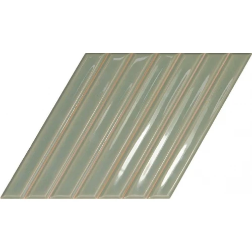 Плитка настенная WOW Spike Bars B Fern глянцевая зеленая 135023 25,9х15 см