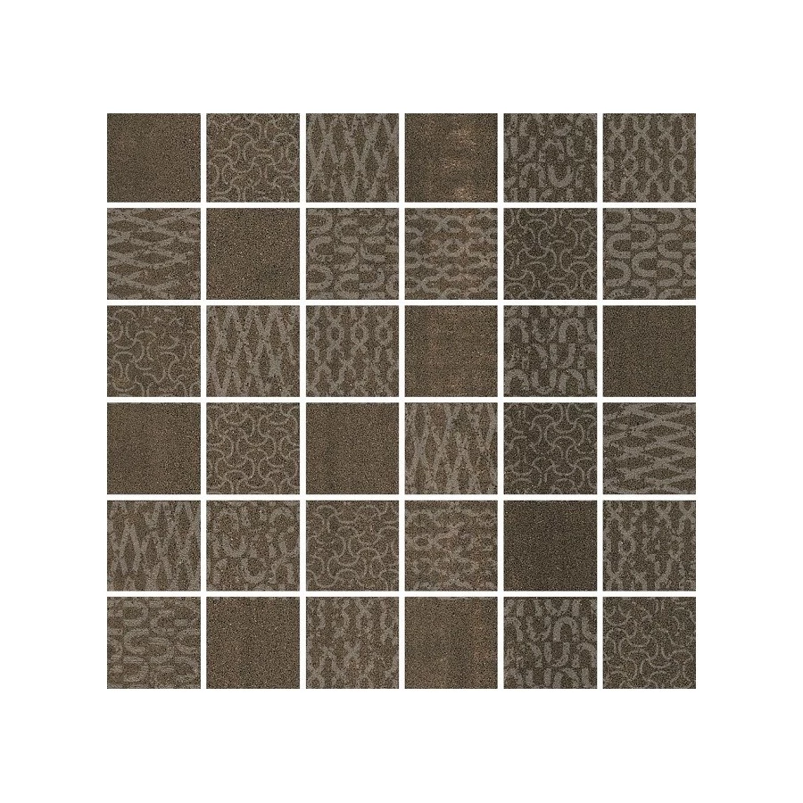 Керамогранит Kerama Marazzi Про Дабл Декор мозаичный матовый коричневый DD201320/MM 30x30 см