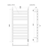 Полотенцесушитель электрический Point Селена П10 PN16850GR 50х100 см