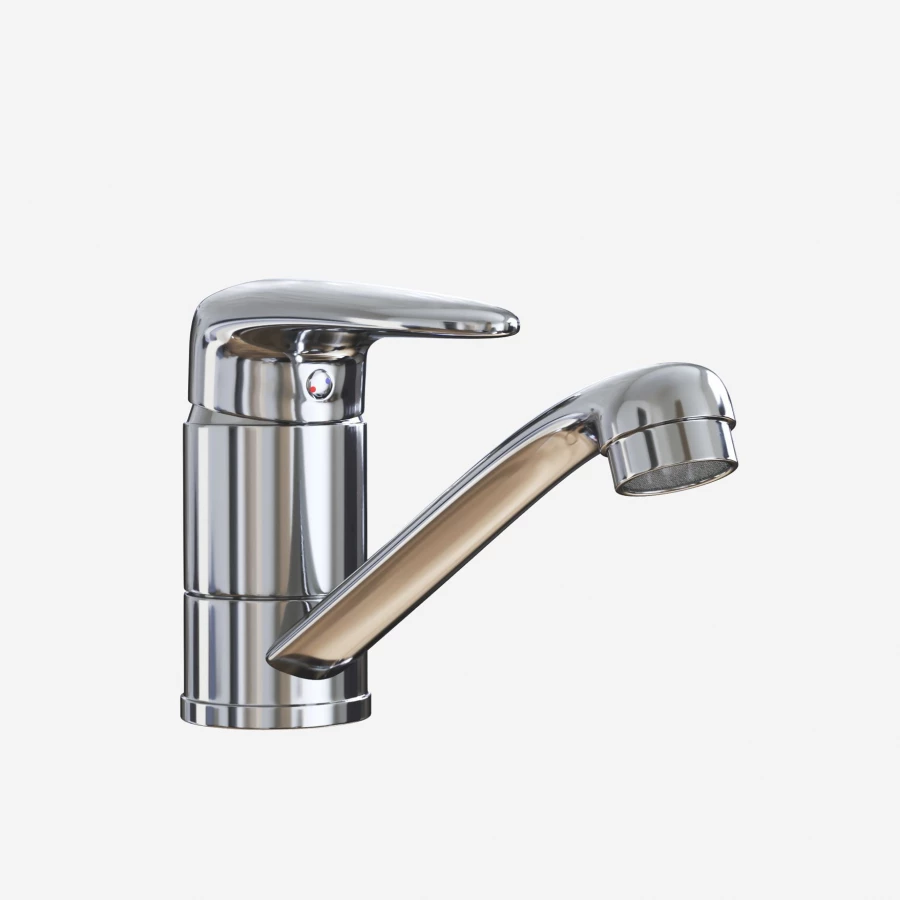 Смеситель для кухни MixLine ML08-031 короткий излив 522136 хром сатин