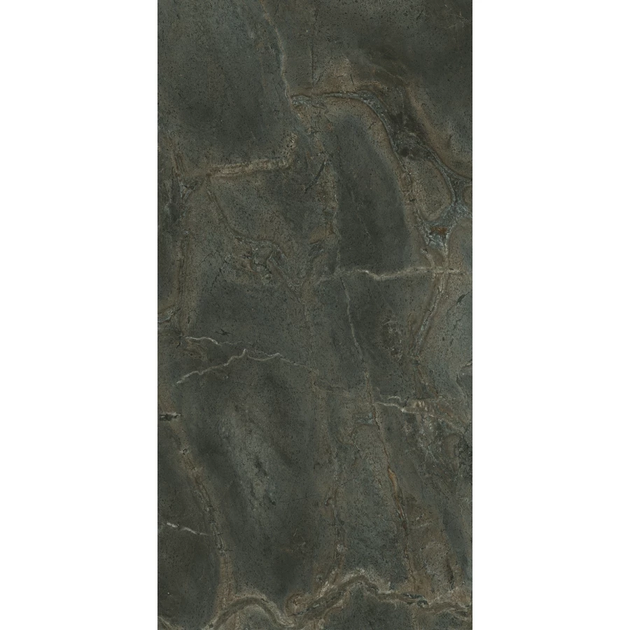 Керамогранит Marjan Tile Stone Forest Green глянцевый темно-зеленый 7738 120х60 см