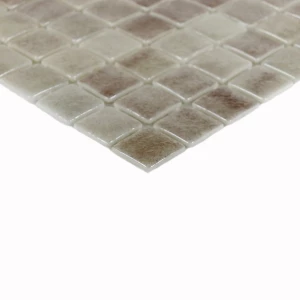 Мозаика Bonaparte Стеклянная мозаика Atlantis Grey 24х24 глянцевая серая 31,5х31,5 см