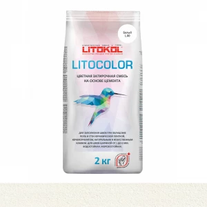 Затирка для швов Litokol Litocolor влагостойкая L.00 Белый L0479430002 2 кг