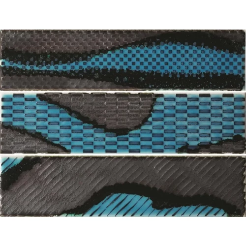 Декор Imola Ceramica Slash SLSH DK 73TQ Turquoise блестящий синий 30х7,5 см