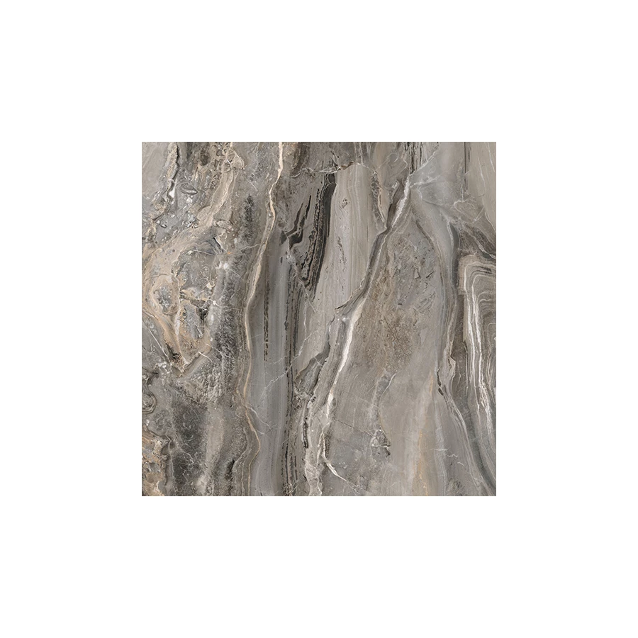 Керамогранит Vitra MarbleSet Оробико Темный Греж 7ЛПР R9 8мм K951304LPR01VTET 60x60 см