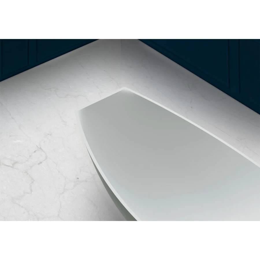 Ванна из искусственного камня Abber Stein белая матовая AS9610 180x80 см