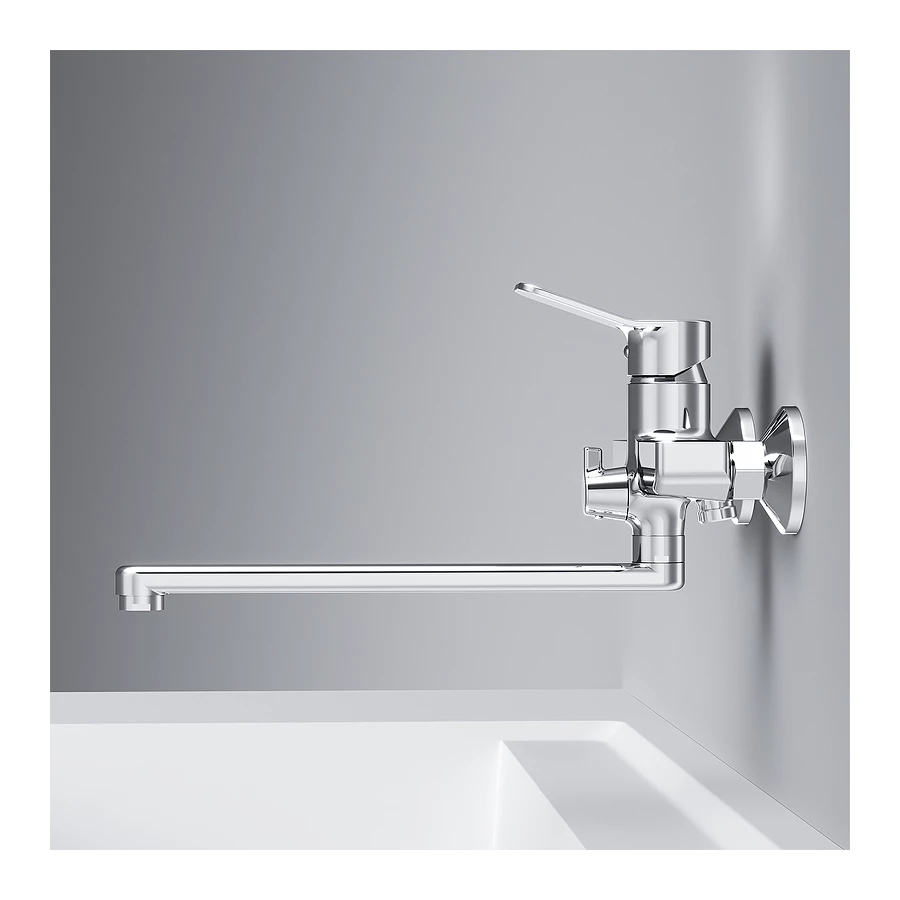 Смеситель для ванны и душа Am Pm X-Joy с длинным изливом F85A90000