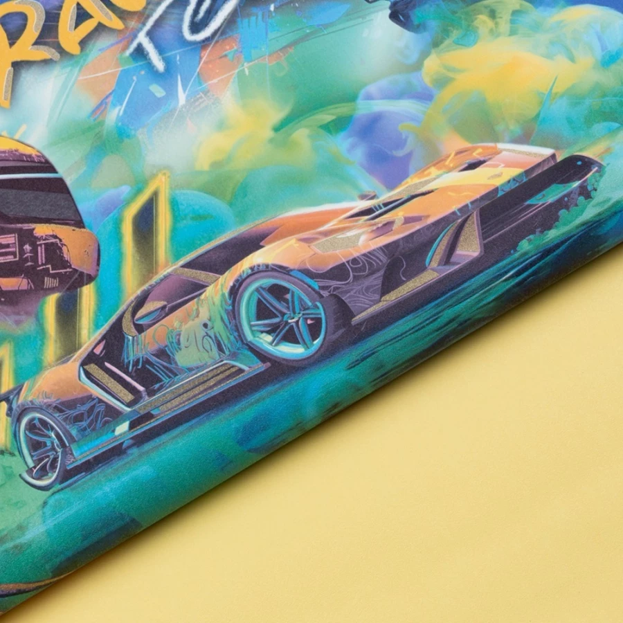 Обои флизелиновые Palitra Home Racing Team HomeColor синие HC72349-36 1,06х10,05 м