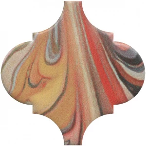 Плитка настенная Kerama Marazzi Арабески Венеция Декор матовый красный VT\A625\65000 6,5x6,5 см