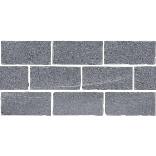 Бордюр Kerama Marazzi Роверелла мозаичный матовый серый BR023T 34,5x14,7 см