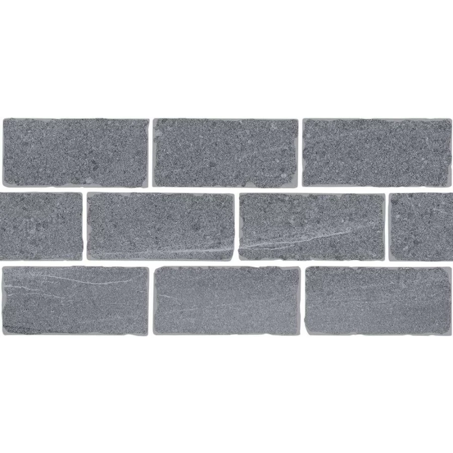 Бордюр Kerama Marazzi Роверелла мозаичный матовый серый BR023T 34,5x14,7 см