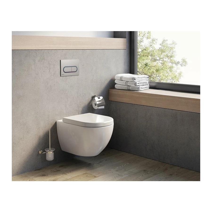 Унитаз подвесной Ravak Uni Chrome без крышки-сиденья X01516