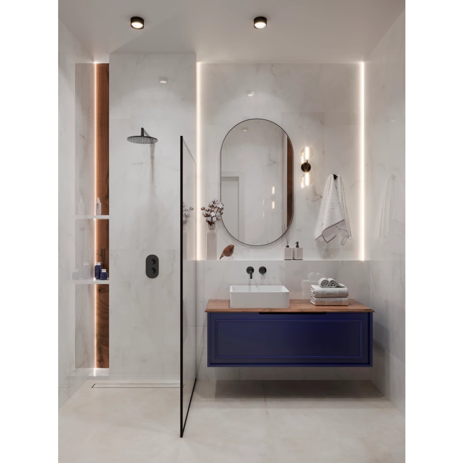 Керамогранит Arcadia Ceramica Anty Sky Grey Full Polished светло-серый FP1020-A 120х60 см