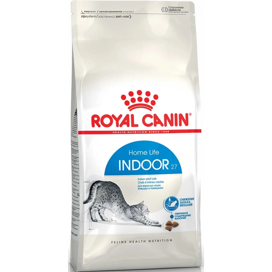 Корм для кошек Royal Canin indoor 27 от 1 до 7 лет, живущих в помещении 4 кг