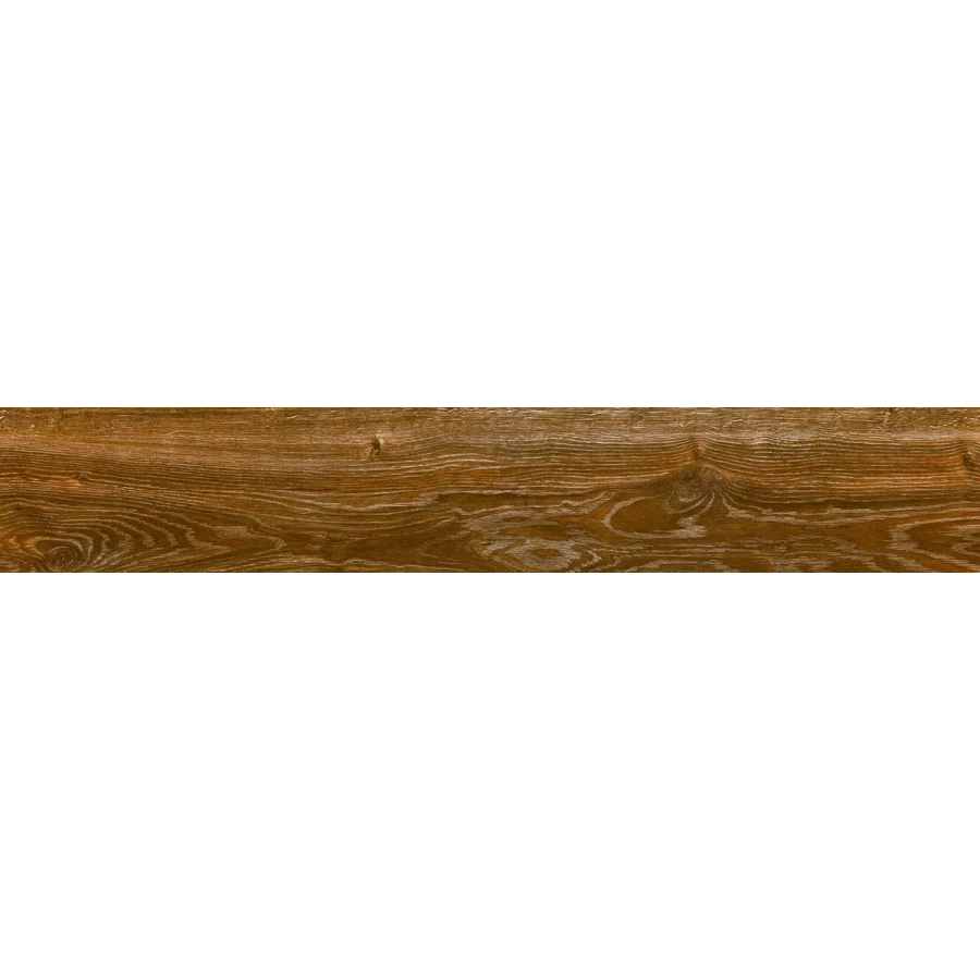 Керамогранит Marjan Tile Wood Ayan Brown матовый коричневый 8304 120х19,5 см