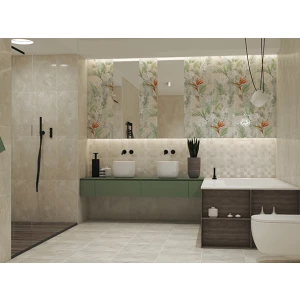 Керамическая плитка Kerlife Onice Pesco Scuro Fiori 33 бежевая 1,79 м2 63х31,5 см