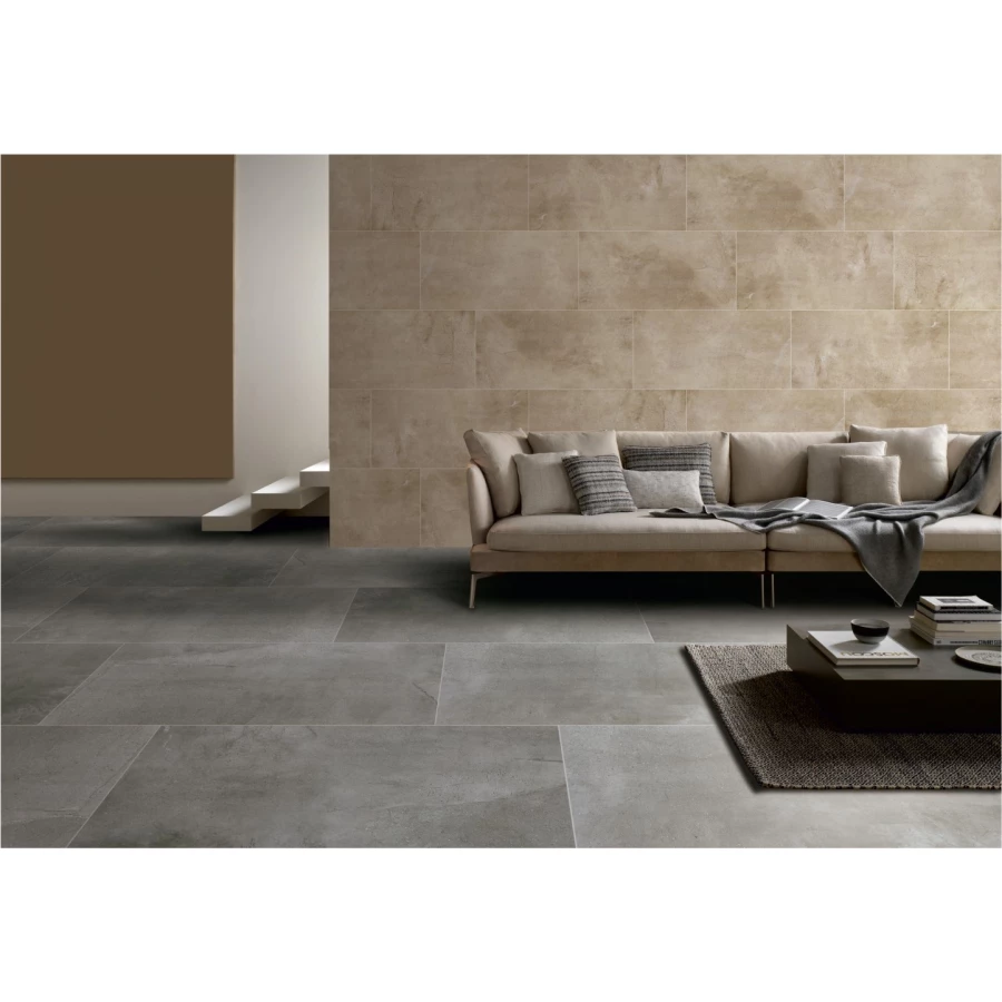 Керамогранит Realistik Maxstone Grey Mat матовый серый 120x60 см