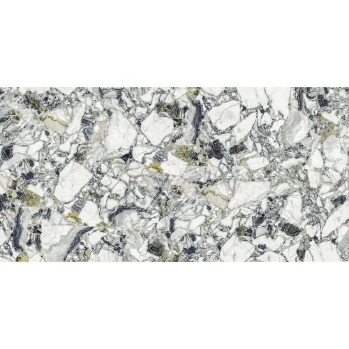 Керамогранит Atlas Concorde Forte Dei Marmi Quark Ceppo Apuano Forest Matt Rett матовый белый 610010002960 160х80 см