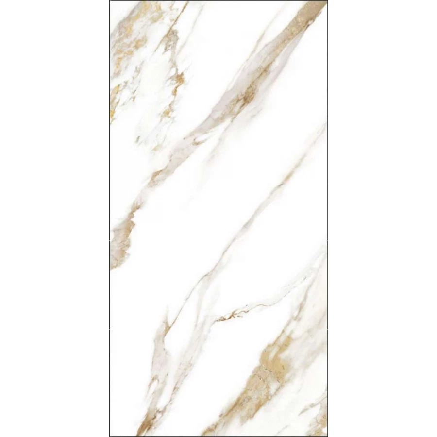 Керамогранит Global Tile Calacatta Royal_GT грес глазуированный Белый GT120600103MR 120х60 см