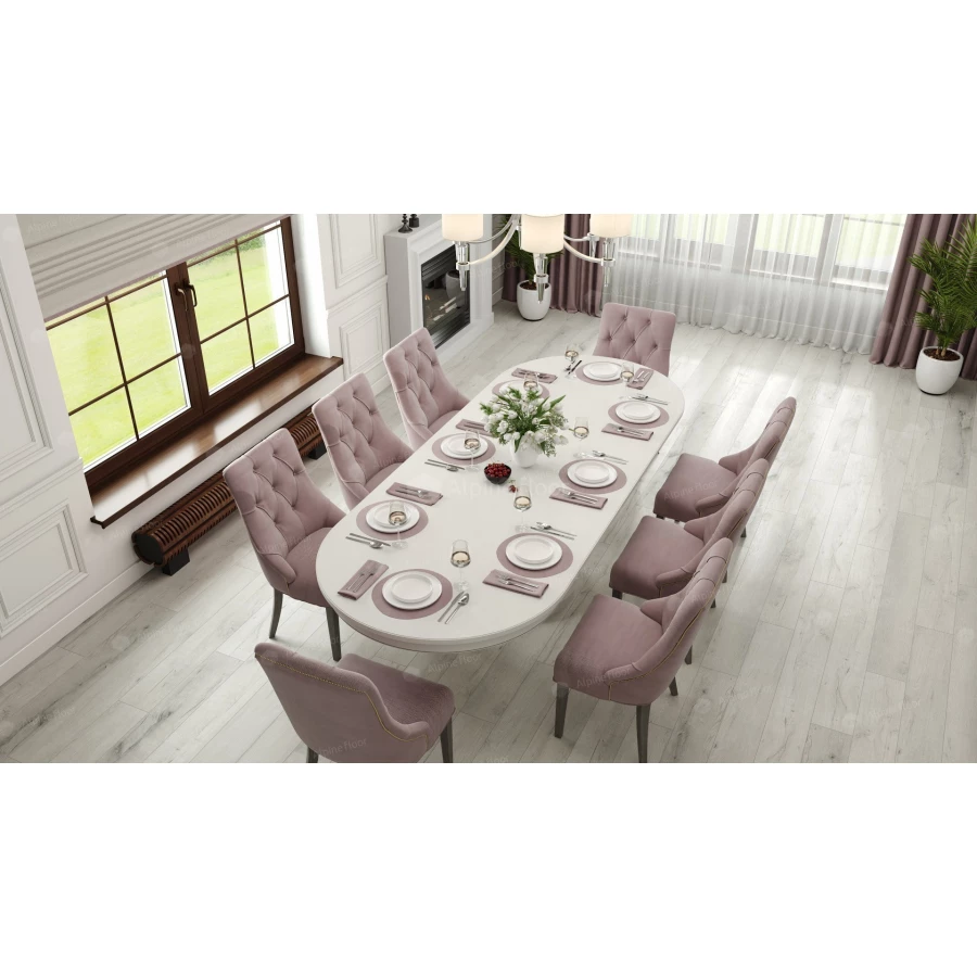 Плитка каменно-полимерная Alpine Floor Premium XL Дуб слоновая кость ABA ECO 7-17 43 класс 8 мм 1.786 кв.м 122х18.3 см