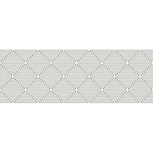 Декор Kerlife Sense Crema Meandro кремовый 25.1*70.9 см