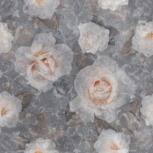 Керамогранит Kerama Marazzi Турнель декорированный обрезной матовый серый DL841090R 80x80 см