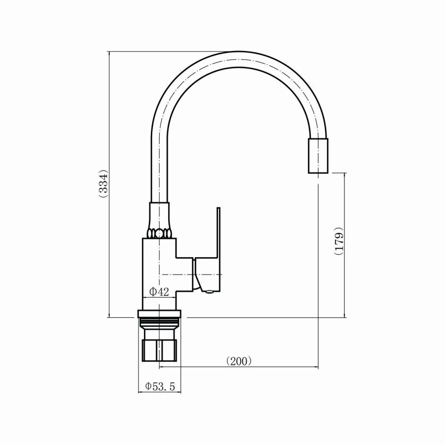Смеситель для кухни Fashun A54101-12
