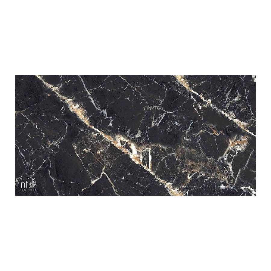 Керамогранит NT Ceramic Marmo Black Lamos High Gloss Глянец NTT99529P 120х60 см