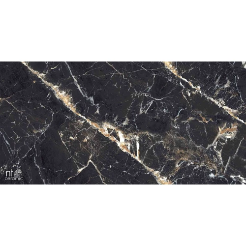 Керамогранит NT Ceramic Marmo Black Lamos High Gloss Глянец NTT99529P 120х60 см