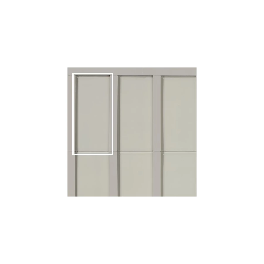 Плитка настенная Mutina Мотиво Схалк / Motivo Chalk матовая серая BOV02 28х14 см