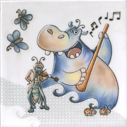 Декор Kerama Marazzi Симфония 1 глянцевый белый VT/A480/5232 20x20 см