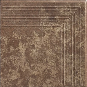 Ступень угловая Ceramika Paradyz Ilario Brown Stopnica Narozna 30x30 см