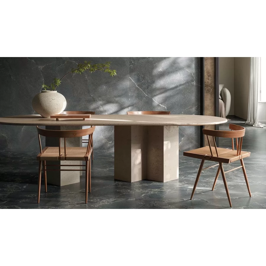 Керамогранит Provenza Unique Infinity Cobblestone Black Matt матовый черный EMLX 278х120 см