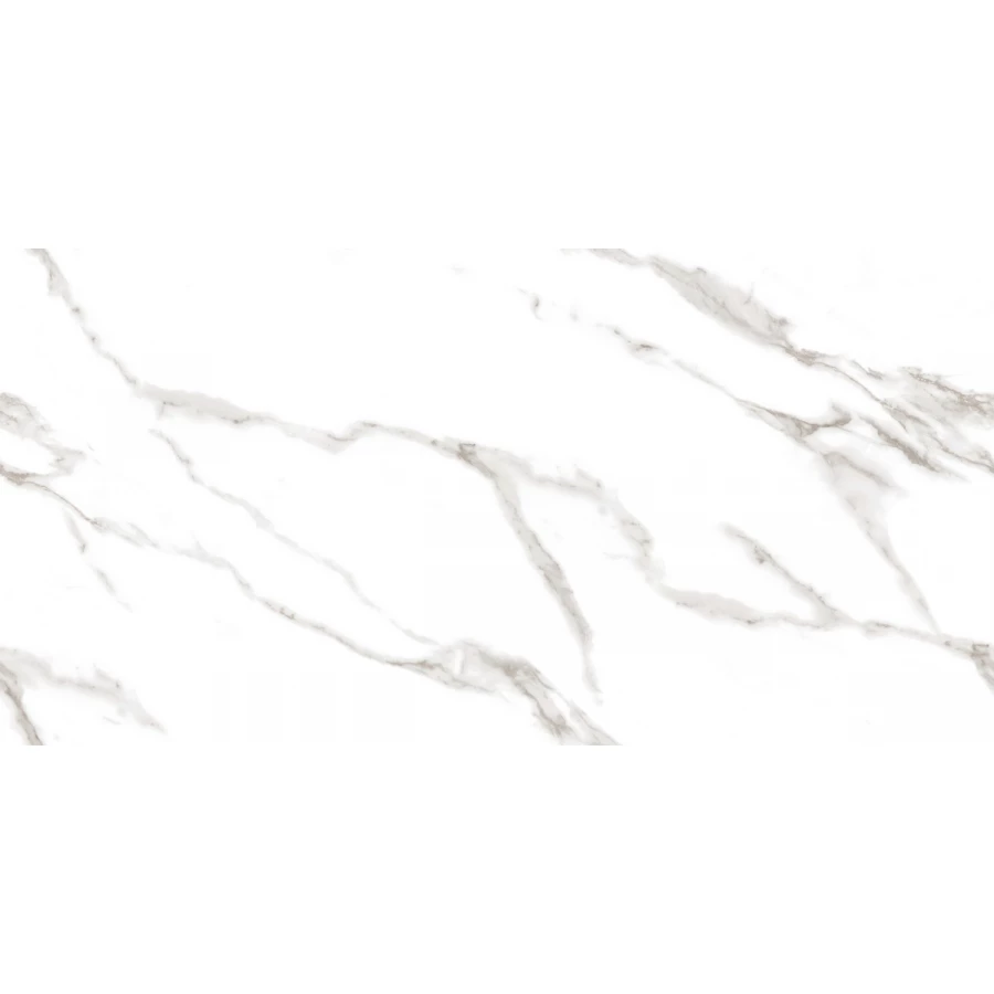 Керамогранит Ceradim Calacatta Sharp Silver белый Полированный 120х60 см