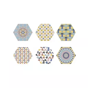 Керамогранит Codicer Kasbah Hexagon Mix Colors 25х22 см