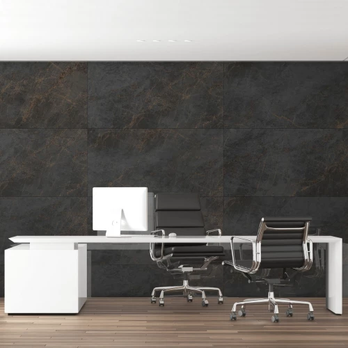 Керамогранит Neodom Marble Antique Nero Lap Carving черный N20636 120х60 см