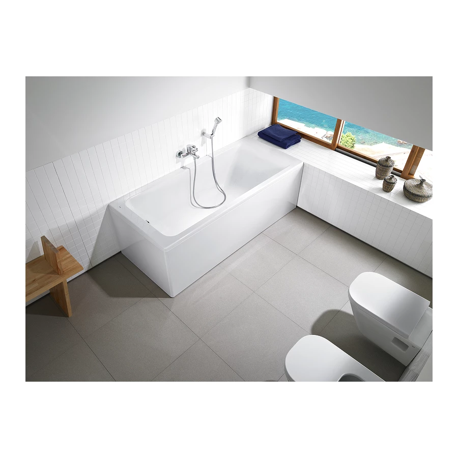 Акриловая ванна прямоугольная Roca Easy белый ZRU9307624 170х80 см