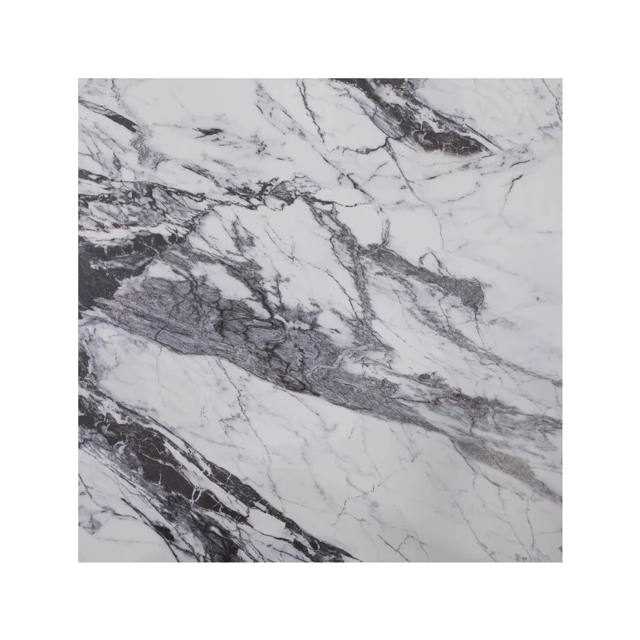 Керамогранит Planet Ceramics UK-860 глянцевый с золотом бело-серый 80х80 см