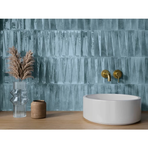 Декор Harmony Peronda Bari Blue Decor глянцевый голубой 5000035268 24,6х6 см