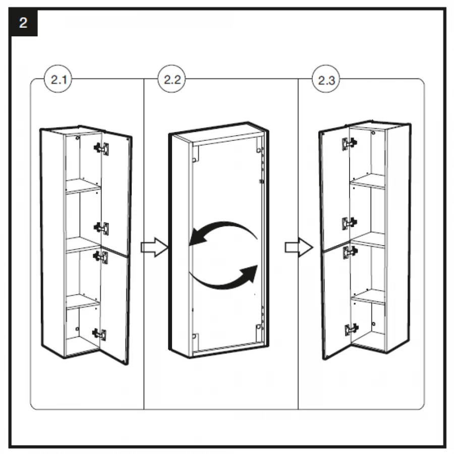 Шкаф-колонна Roca Victoria Nord Ice Edition ZRU9302729