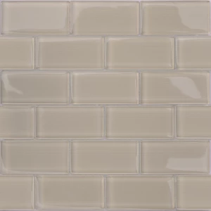 Стеклянная мозаика Caramelle Mosaic Mattoni Beige бежевый 30x30 см