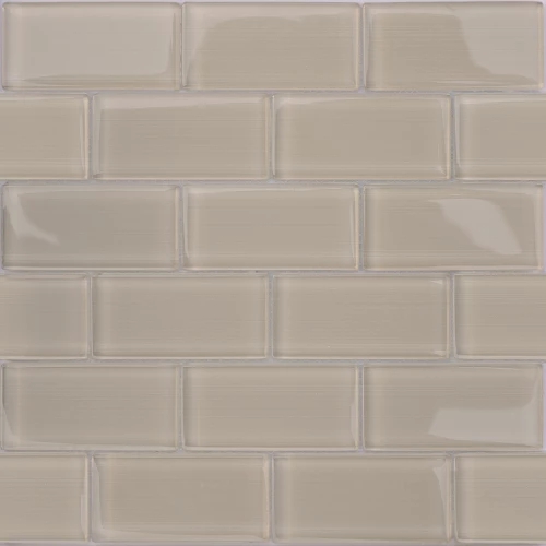 Стеклянная мозаика Caramelle Mosaic Mattoni Beige бежевый 30x30 см