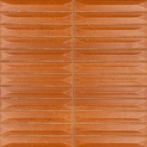 Плитка настенная Vilar Albaro Terre Arrow Tandoori 10х1,5 матовая терракотовая 20х20 см
