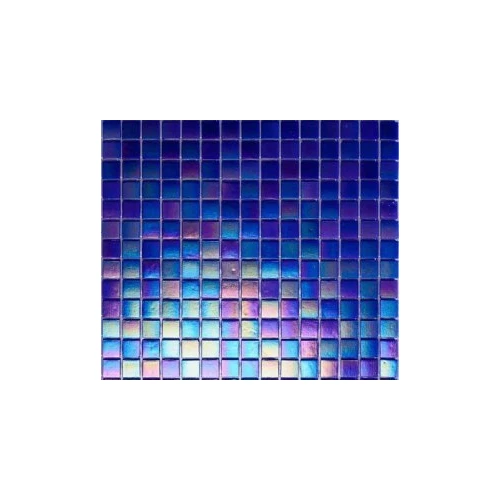 Стеклянная мозаика Rose Mosaic Rainbow сетка 1,5x1,5 глянцевая синяя WB17rosa15*15 32,7х32,7 см