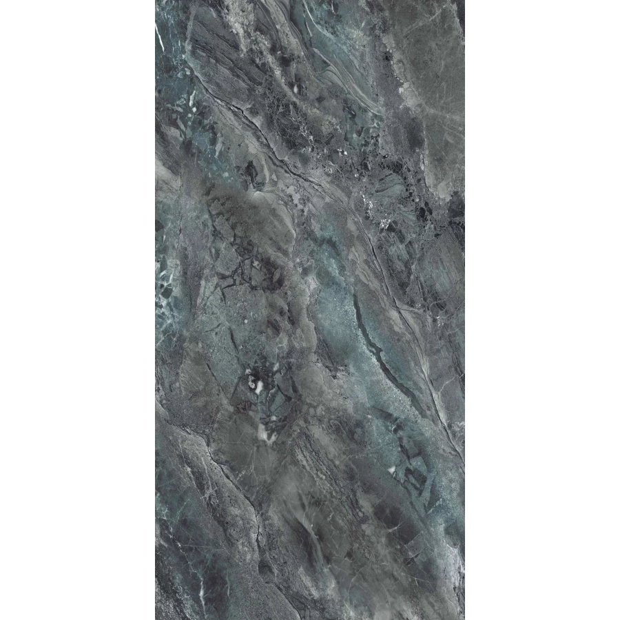 Керамогранит Belleza Malachite Agua High Glossy глянцевый синий 120х60 см