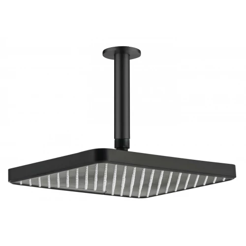 Верхний душ потолочный Aquatek матовый черный AQ2071MB 305х205 мм