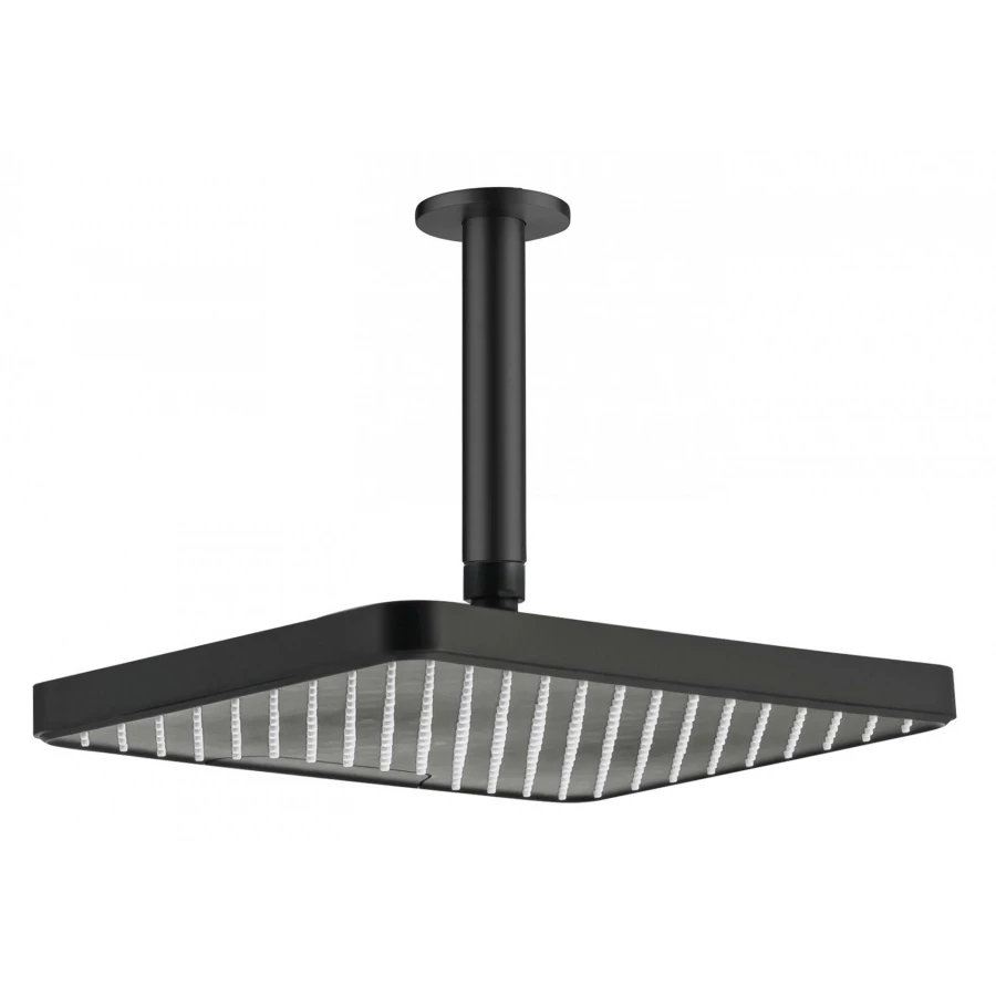 Верхний душ потолочный Aquatek матовый черный AQ2071MB 305х205 мм