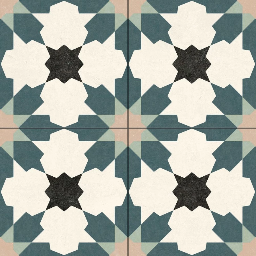 Керамогранит Navarti Flor Blue Pre 45x45 см